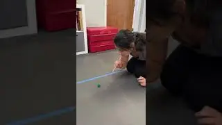 Straw  cotton ball blow on path