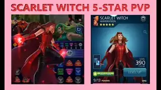 MPQ: Scarlet Witch in PvP with Cyclops and Colossus New Champion 5-Stars (Marvel Puzzle Quest)
