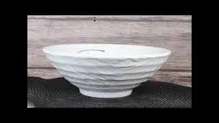 Set Of 6 Modern Yukino Hana Melamine Large Ramen Soup Pasta Salad Bowls 46oz 9