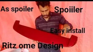 As spoiler Maruti Suzuki Ritz ome Design Spoiler modified price Red Brown Black colour Eary install