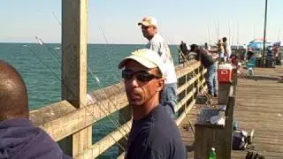 Surf City Pier spanish macke and Blues  Fish-Topsail Island