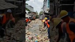 Cleaning up trash and making it into a modern minimalist home #renovation #satisfying #diy