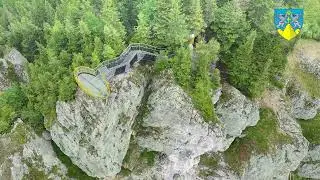 Noul punct de belvedere Skywalk din Munții Rarău a fost finalizat