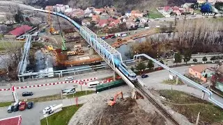 Tren CER Fersped & Stadiul Lucrărilor la Podurile peste Crișul Repede în Oradea - 30 Ianuarie 2025