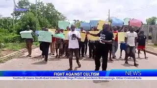 Youths Of Uzanu South-East Uneme Clan Stage Protest, Condemn Kidnappings, Other Criminal Acts