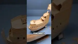 Crafting a Masterpiece: Ship Built with Wooden Strips