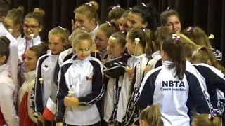Panenky Hranice - vyhl&aacute;&scaron;en&iacute; Mistr Evropy NBTA - Traditional corps - juvenile
