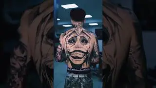 [Solo Leveling SMILE] Back Tattoo Design || Trigger Tattoo || #anime #sololeveling #tattoo #shorts