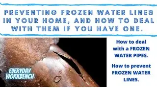 Preventing and resolving frozen pipes in your home. Thawing frozen water lines in extreme cold.