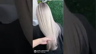 Platinum blonde hair update | months apart 🥶 healthy blonde dreams | Blonde Solutions #whitehair