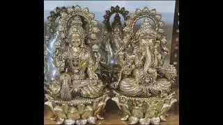 Sri Laxmi Sri Genesha ji ki Statue in super fine Brass Metal place your order on 9315210273.