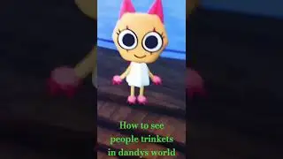 How to see other people trinkets in dandys world #music #subscribe #trinkets #dandysworld #fypviral