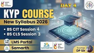 KYP 2026 SESSION 4 || BS-IT Session 4 & BS-CLS Session 3 Lab Activity || KYP New Syllabus