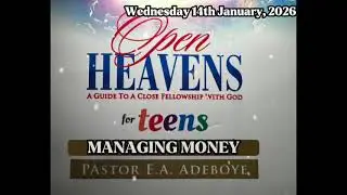 Open Heavens Teens Wednesday 14th January, 2026