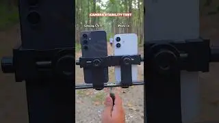 Тест на стабильность камеры iPhone 16 против Samsung Galaxy S24 FE. Видеостабилизация.