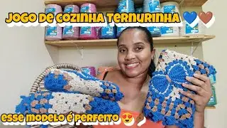 ⚠️Jogo de Cozinha Ternurinha 💙🤎 Vem conferir a lindeza que ficou esse jogo 😍🤌🏾