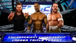 Jeff Hardy vs Sabu vs Elijah Burke LADDER Cruiserweight Championship Match