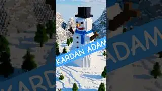Minecraft&rsquo;ta Dev Kardan Adam Yaptılar! ⛄