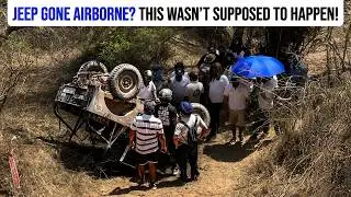 Extreme Off-Roading FAIL: Willys Jeep Roll Over at Dusty Afair Chandigarh | Aaruksh