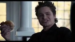 Campbell eats Harry's breakfast sandwich (The Society)
