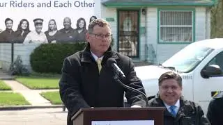President Preckwinkle celebrates the Metra Electric 147th Street Station Renovation Groundbreaking