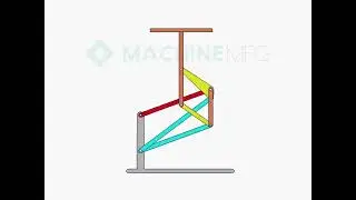 174 - The lifting mechanism composed of two parallel four bar linkages connected in series