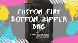 Custom Flat Bottom Side Gusset Pouch Bags with Zipper