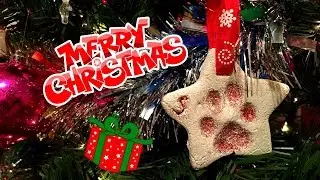 DIY PAW PRINT ORNAMENTS