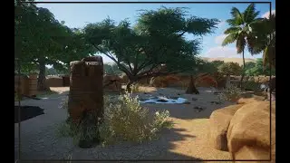 Warthog Habitat | Oasis Zoo | Planet Zoo