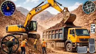 City Construction JCB Excavator 3D - Heavy Crane Driving Simulator - Android Gameplay