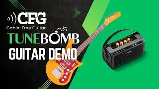 TuneBomb Portable 10W Mini Amp Demo: Clean&rarr;Metal + Dry/Delay/Reverb | CFG - Cable Free Guitar