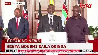 Ruto mourns Raila Odinga: A true statesman & fearless freedom fighter! Declares 7 days mourning!