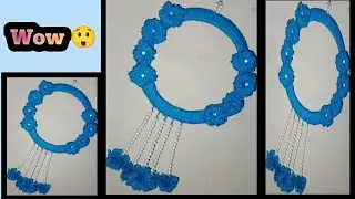 Home Decor Design/ Easy Decoration Design in Woolen #threadwork #threading #wallhanging #homedecor 