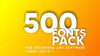 500 New Fonts Pack Free 🔥 Download For Designing