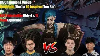 NA Champions Queue - Doublelift(Jinx) & EG Inspired(Lee Sin) VS GG Pridestalker(Udyr) & TL Yeon