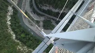 Скай Парк, подвесной мост над пропастью Сочи, Аттракцион ZIPLINE 2019
