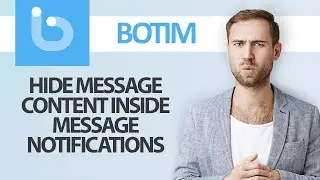 How To Hide Message Content Inside Message Notifications On Botim App | Step By Step