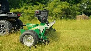 Kawasaki + Slaghack ATV med lucka, Briggs & Stratton-motor. 1,2 m och 1,5 m / Flail mower