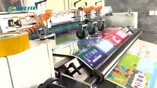 NFY-B1080 Standard Configuration Thermal Laminating Machine Operation Video on Customer Factory