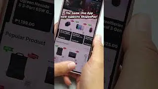 The Game One PH app now accepts ShopeePay for quick and easy payments! 💳📲