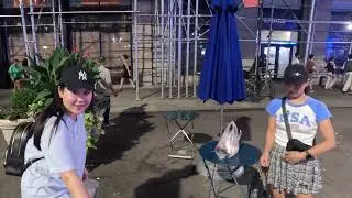 Monday Night on Broadway Herald Square NYC '25 Licensed Cannabis Dispensary Ping Pong On 34th