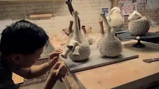 Haas Brothers' Accretion Vase Production Process