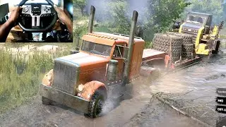 Hauling MASSIVE Off Road Truck - SnowRunner (PXN V9 Gen2 Wheel)