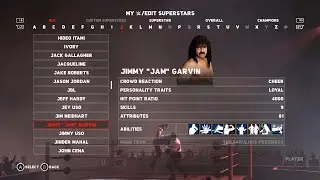 WWE 2K18 Jimmy Garvin Full Attributes & Stats
