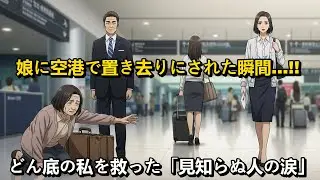 娘は空港で私を置き去りにしました…見知らぬ人が私の運命を変えるまで。