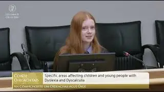 Dyslexia Ireland at Oireachtas Joint Committee on Education and Youth, 02.10.2025 - Sive O'Brien