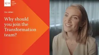 Why should you join the IG&H Transformation team?
