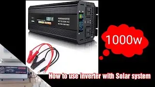 how to use inverter with solar system at home in urdu/hindi #solarpanels #inverter