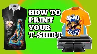 HOW to print your t-shirt with sublimation printers, Sublimation printing, sublimation 5 in 1 
