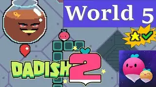 Dadish 2 - World 5: Levels 41-50 + Stars Walkthrough